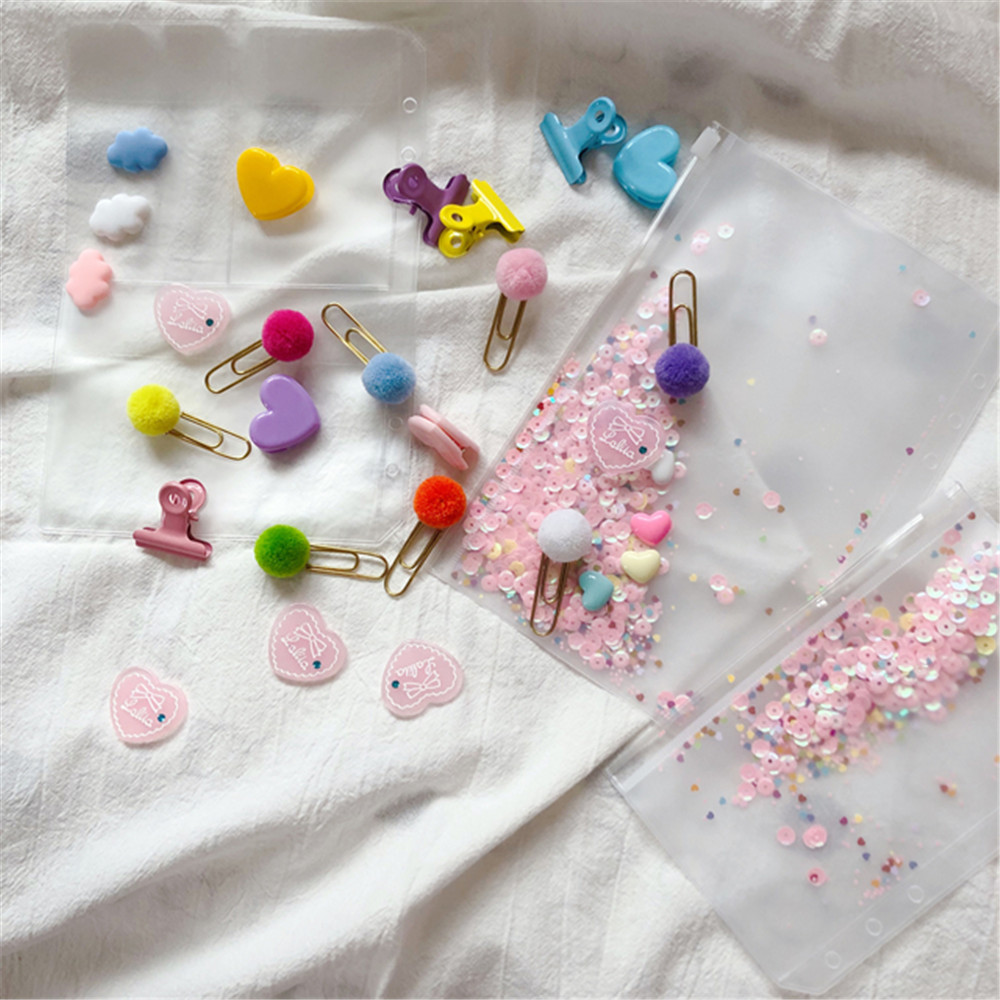 Kẹp đánh dấu trang sách đính bóng pompom sử dụng ở văn phòng/ thích hợp học sinh nhiều màu sắc