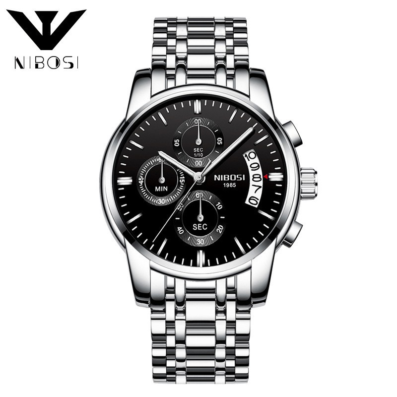 Đồng hồ nam NIBOSI 2353 dây thép đúc mẫu mới cải cá tính, mạnh mẽ Bán lẻ giá sỉ
