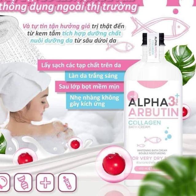 (Hàng Mới Về) Kem Dưỡng Trắng Da Chứa Collagen Alpha Arbutin 3 Plus 350ml