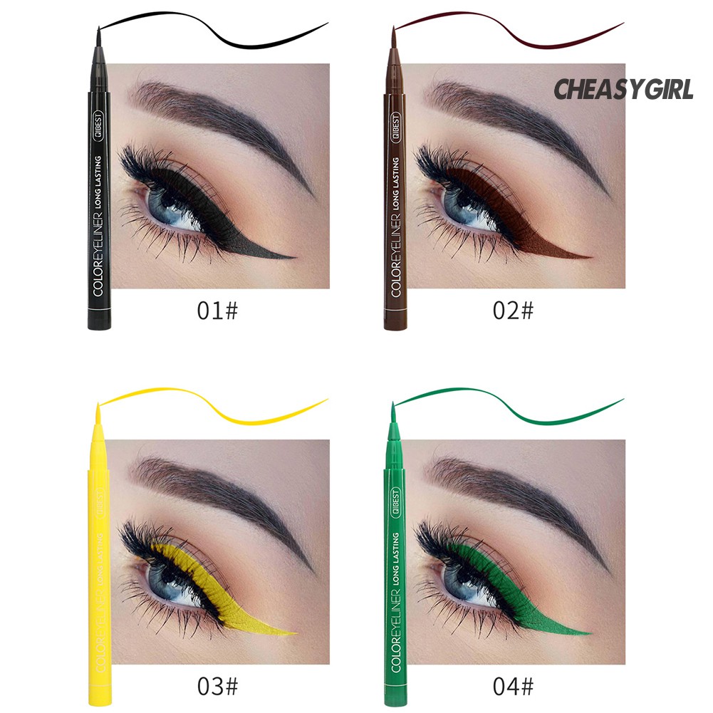 [Hàng mới về] Bút kẻ mắt nước kháng nước không nhòe nhanh khô 12 màu lựa chọn QIBEST | BigBuy360 - bigbuy360.vn