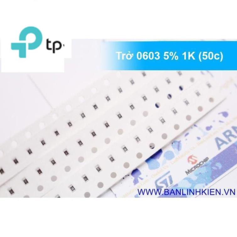 [TP] Trở 0603 5% 1K (50c) zin TP