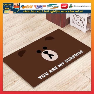 Thảm nhà tắm chùi chân hình thú dễ thương. Thảm chống trượt họa tiết đáng yêu dùng trong phòng tắm hay phòng ngủ