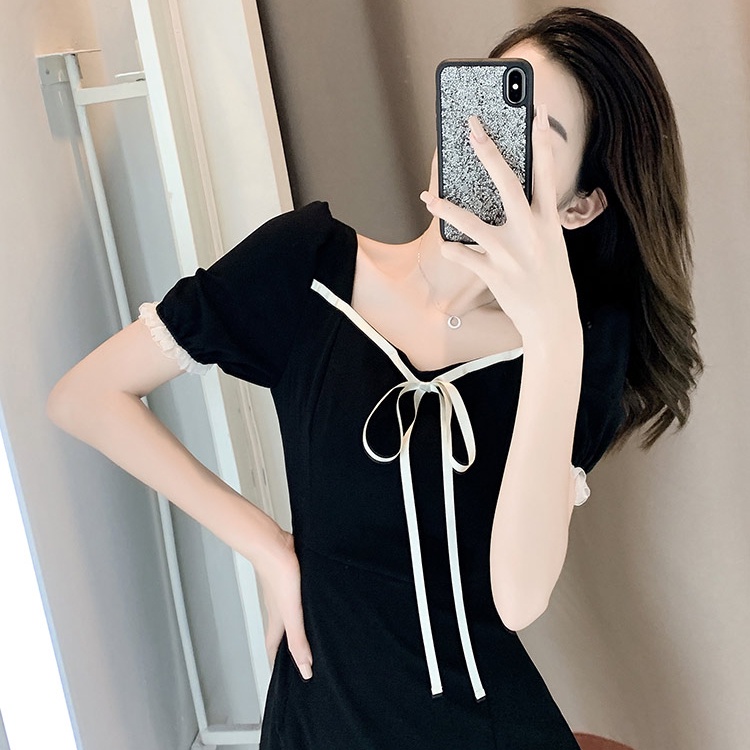 Đầm Tay Phồng Thiết Kế Mới Thời Trang Mùa Hè Theo Phong Cách Hàn Quốc Cho Nữ