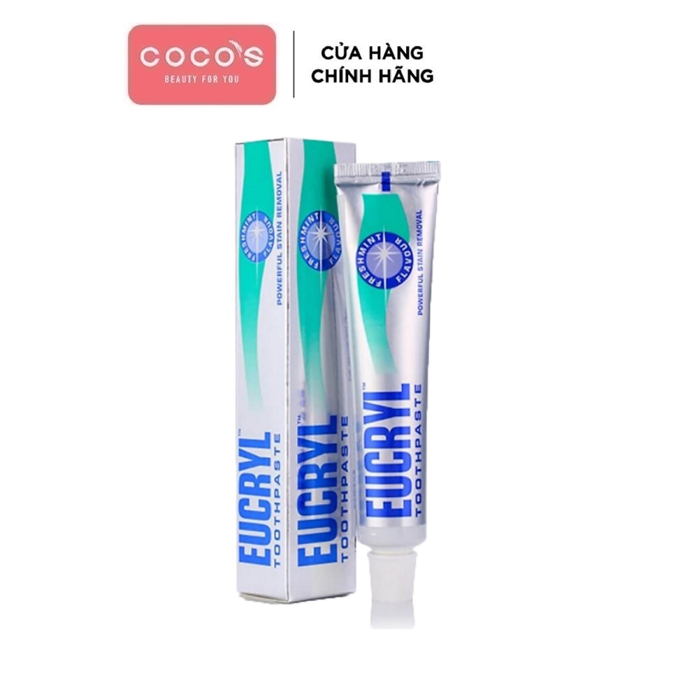 Kem Đánh Răng Tẩy Trắng Eucryl Toothpaste 62g