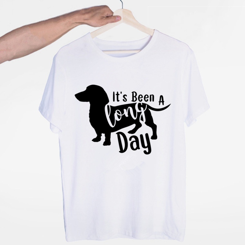 Áo Thun In Hình Chú Chó Dachshund Thời Trang Hip Hop Mới Cho Nam Và Nữ