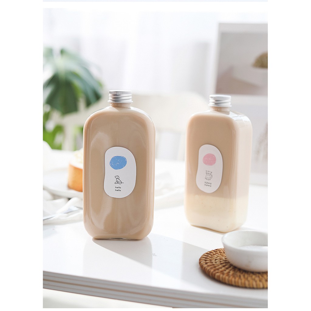 Bình nước cầm tay, bình đựng nước cute, bình nhựa, trà sữa