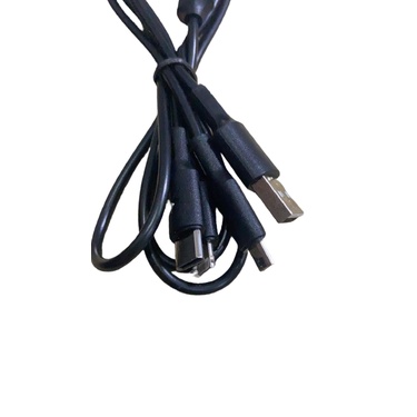 Cáp Sạc,Dây Sạc Điện Thoại,Có 3 Đầu Loại Dài 1M2 Bọc Dù Bền Bỉ WEKOME