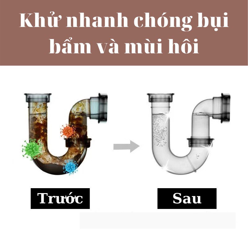[Cực Mạnh] Bột thông cống, bồn cầu, lavabo