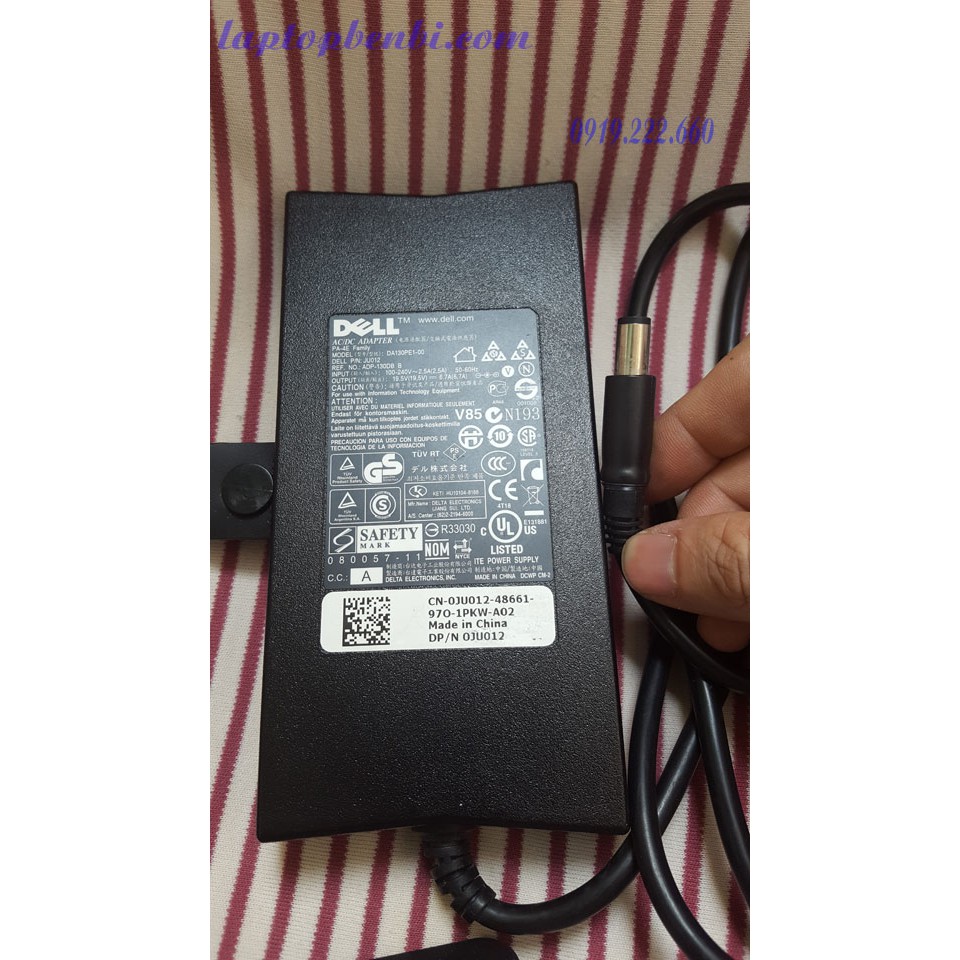 [Mã SKAMLTSM9 giảm 10% đơn 99K] Adapter Slim Dell 130w (19.5v-6,7A) | sạc laptop Dell Slim 130w | sạc zin laptop