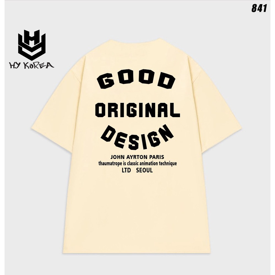 Áo thun unisex form rộng tay lỡ Good Original Design 841 HY KOREA