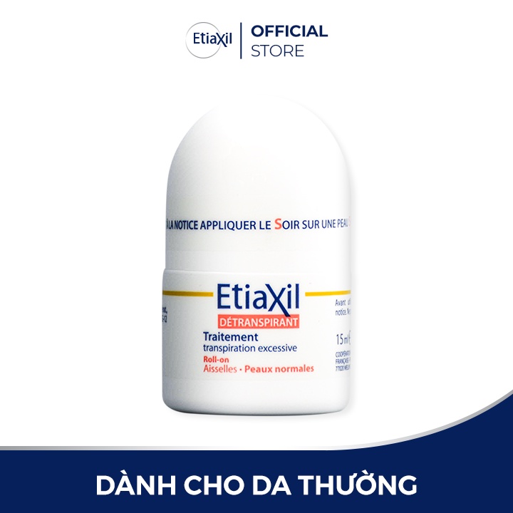 Combo Ngăn Mồ Hôi Nhãn Đỏ 15ml và Lăn Hàng Ngày Etiaxil Chiết Xuất Tre Và Nha Đam 50ml