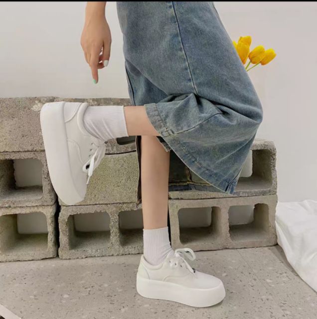 Giày Sport màu basic siêu độn