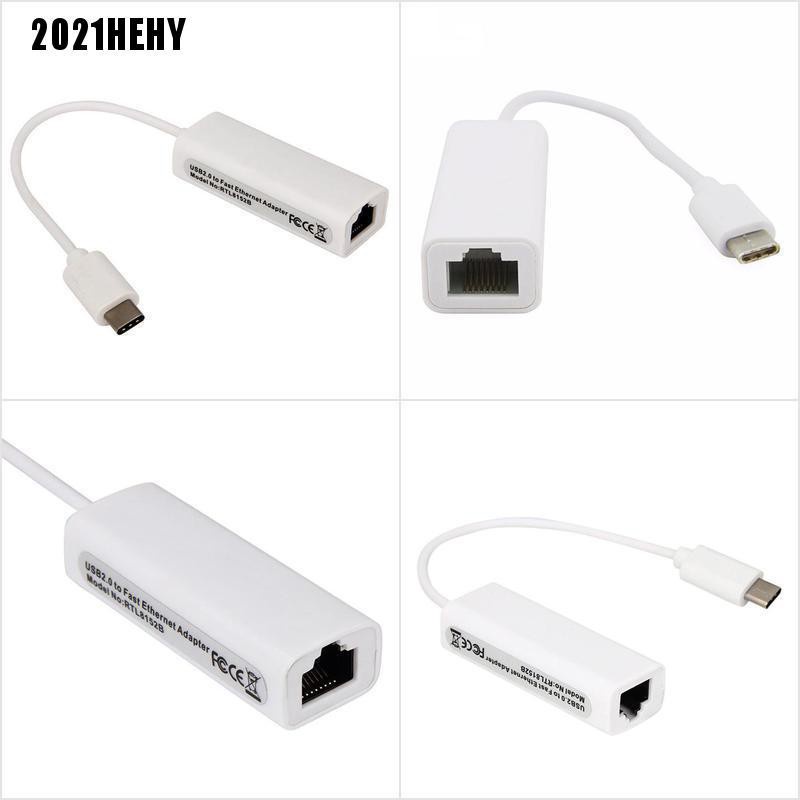 (2021He) Usb 3.1 Type C To Rj45 Gigabit Ethernet Rj45 Lan Network Adapter Cho Macbook # Hy