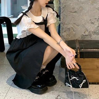 [ CÓ TÁCH LẺ ] Set babydoll đen trắng