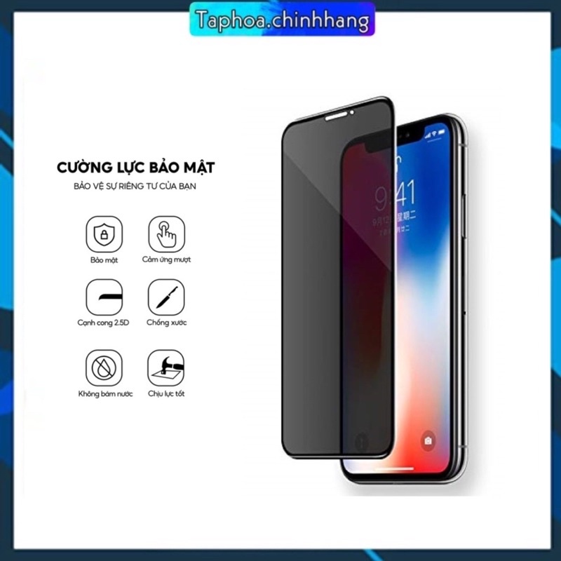 [SIÊU RẺ] CƯỜNG LỰC CHỐNG NHÌN TRỘM DÀNH CHO IPHONE- CHỐNG VA ĐẬP- BẢO MẬT THÔNG TIN