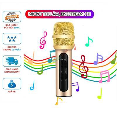 Sale Micro thu âm không cần soundcard,Míc hát karaoke C7 Thu Âm,thiết bị âm thanh