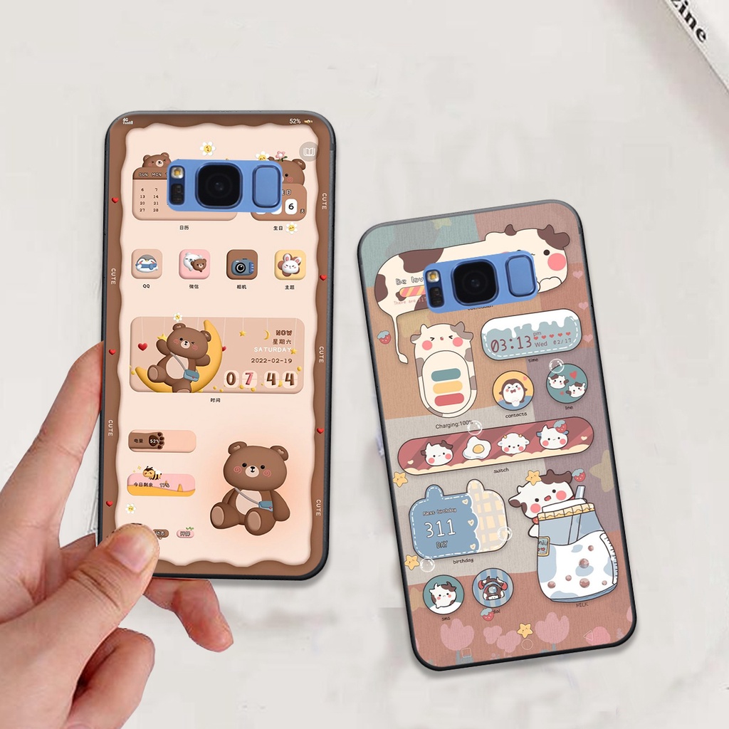 Ốp Samsung S8 / S8 Plus / S8+ bộ hình gấu , thỏ hồng cute dễ thương giá rẻ siêu bền