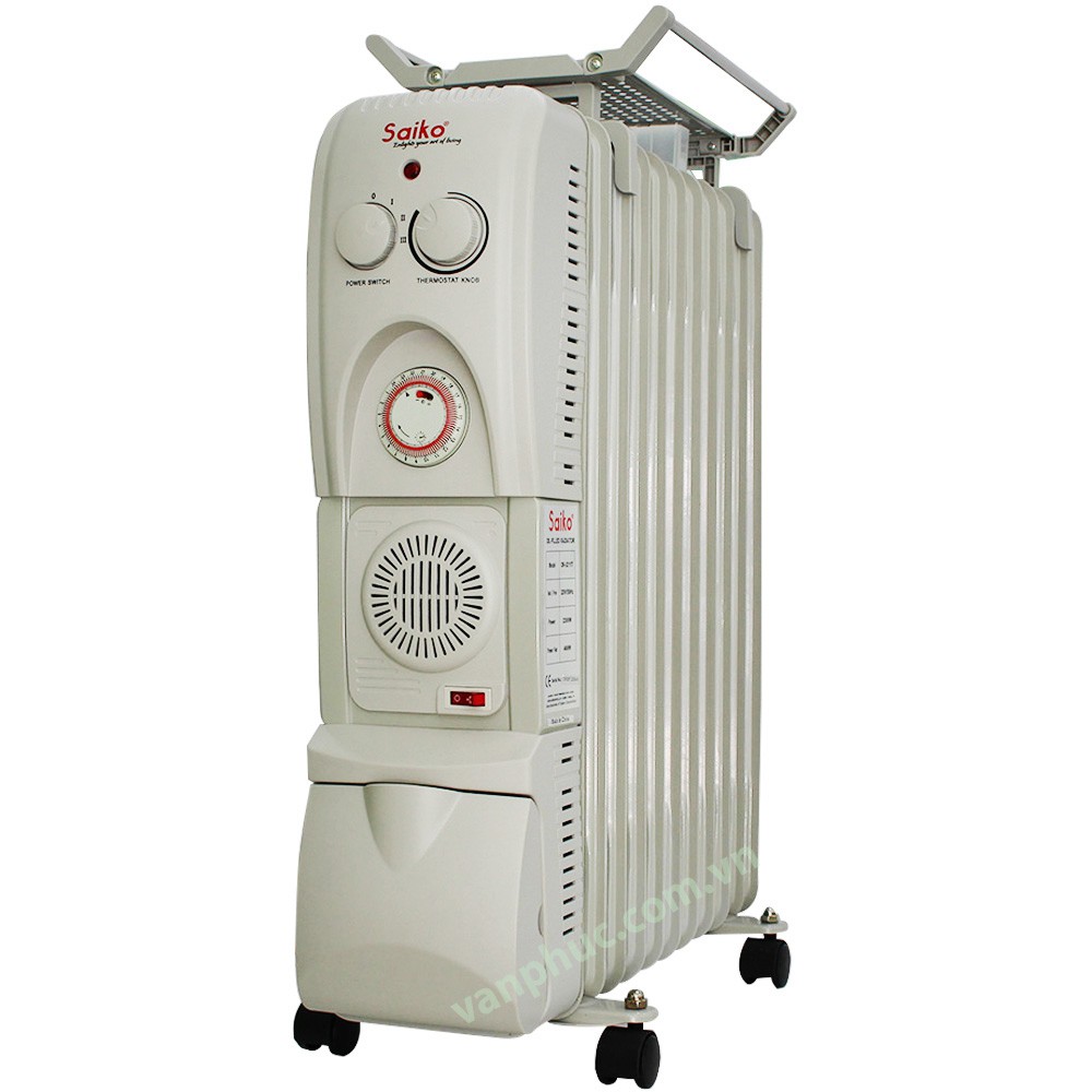 Máy sưởi dầu Saiko OR-5211T - 11 thanh, 2300W