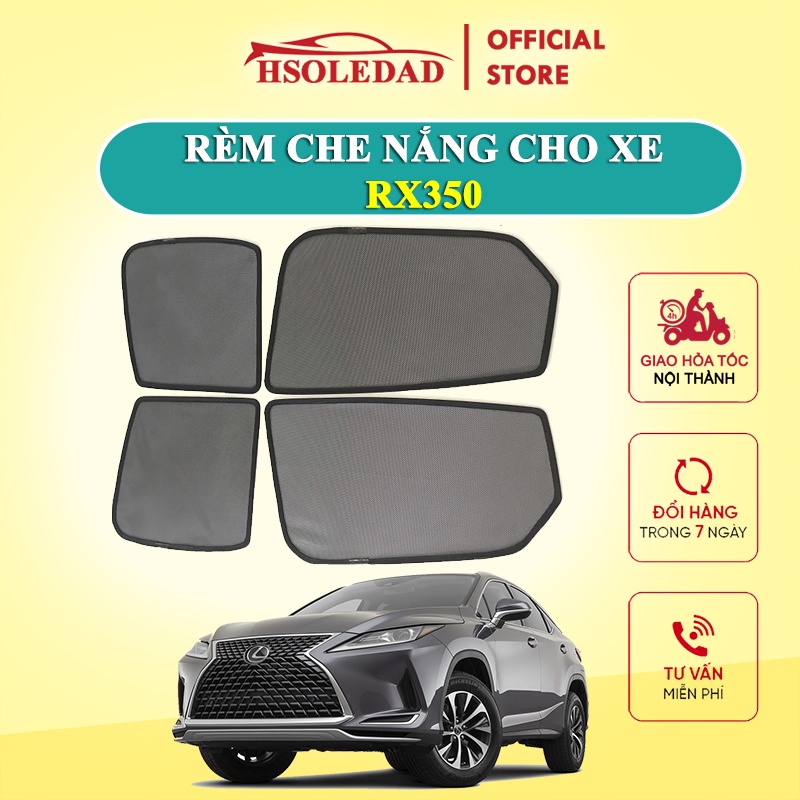 Rèm che nắng nam châm cho xe Lexus RX350, bộ 4 tấm cho 4 cửa, hàng loại 1 cao cấp nhất, vừa khít kính