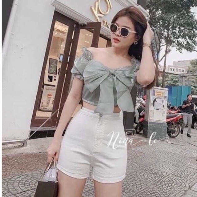 Quần Short Lưng siêu cao Siêu Co Giãn Không túi 3 màu đen trắng hồng Ms 128