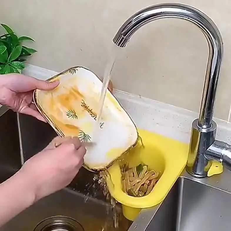Rổ Nhựa Gắn Bồn Rửa Hình Thiên Nga, Khay Lọc Rác Bồn Rửa Chén Tiện Dụng 88302 Lavio Store