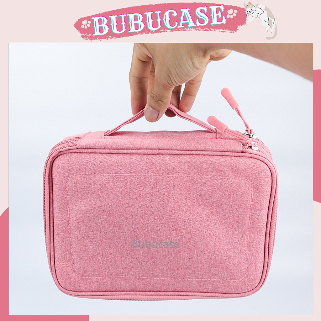 Túi Phụ Kiện Công Nghệ 2 Ngăn Sức Chứa Lớn, Đa Năng Đựng Điện Thoại, Sạc Dự Phòng - Vải Agni Cao Cấp Chống Thấm [FT4]