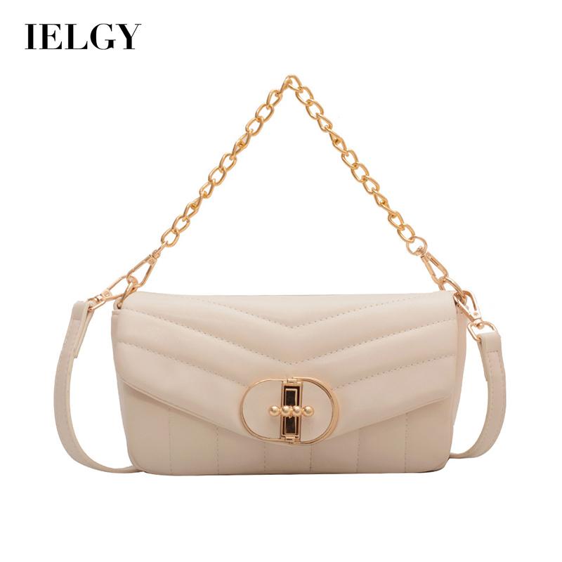 Túi Đeo Vai Màu Trơn Có Nắp Đậy Thời Trang Cho Nữ