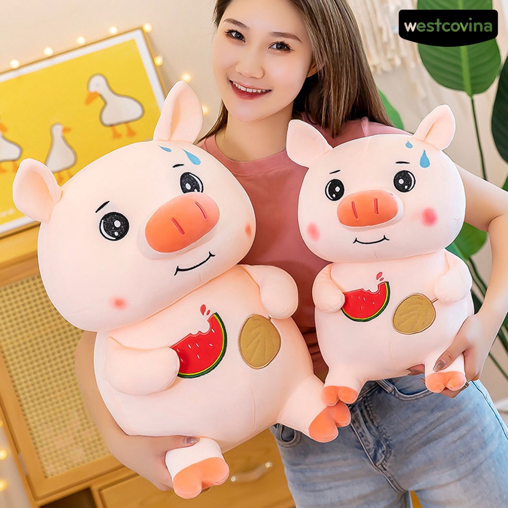 [Mới]❀Chú Heo Mập Nhồi Bông Màu Hồng Dễ Thương Dùng Làm Quà Tặng Giáng Sinh