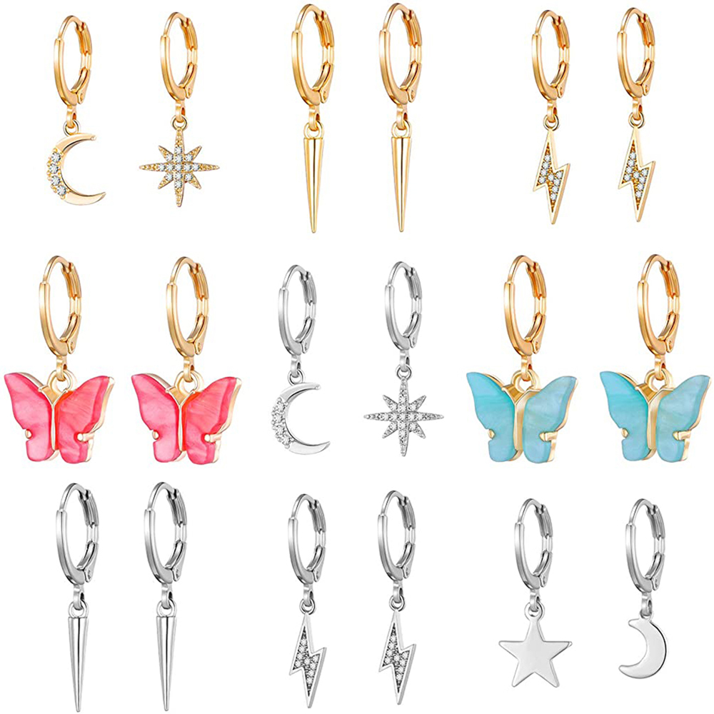 HANDMADE Set 20 Móc Khuyên Tai Bằng Hợp Kim Thiết Kế Đơn Giản