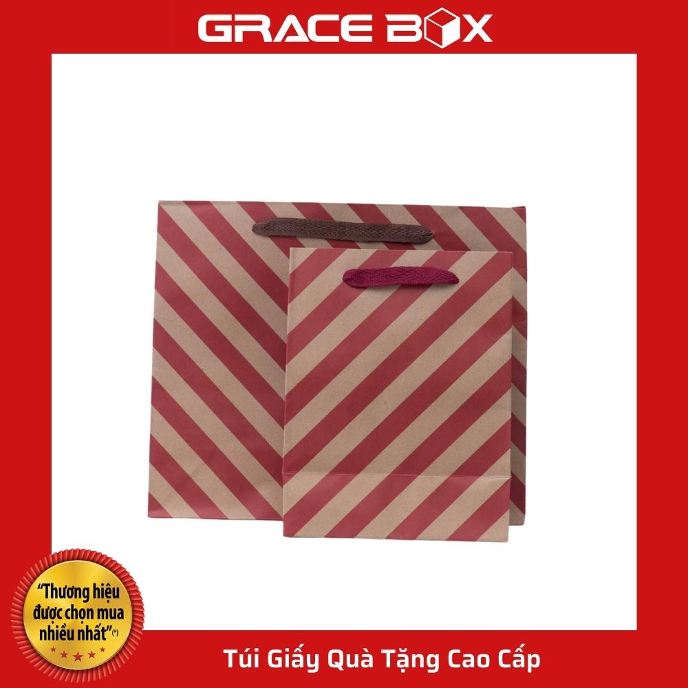 {Giá Sỉ} Túi Giấy Quà Tặng Xọc Chéo Cao Cấp - Siêu Thị Bao Bì Grace Box