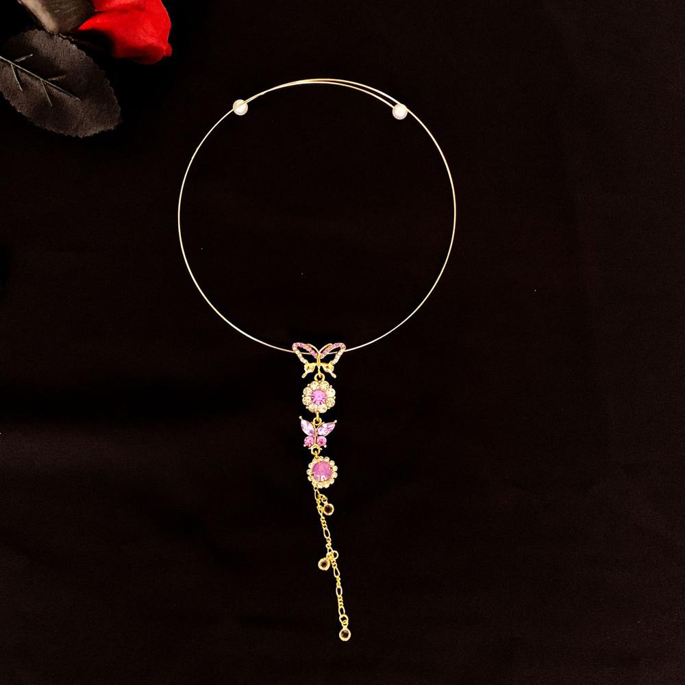 Vòng Cổ Choker Họa Tiết Hoa Thời Trang Dành Cho Nữ WMES15H|Ngọc Trai Giả