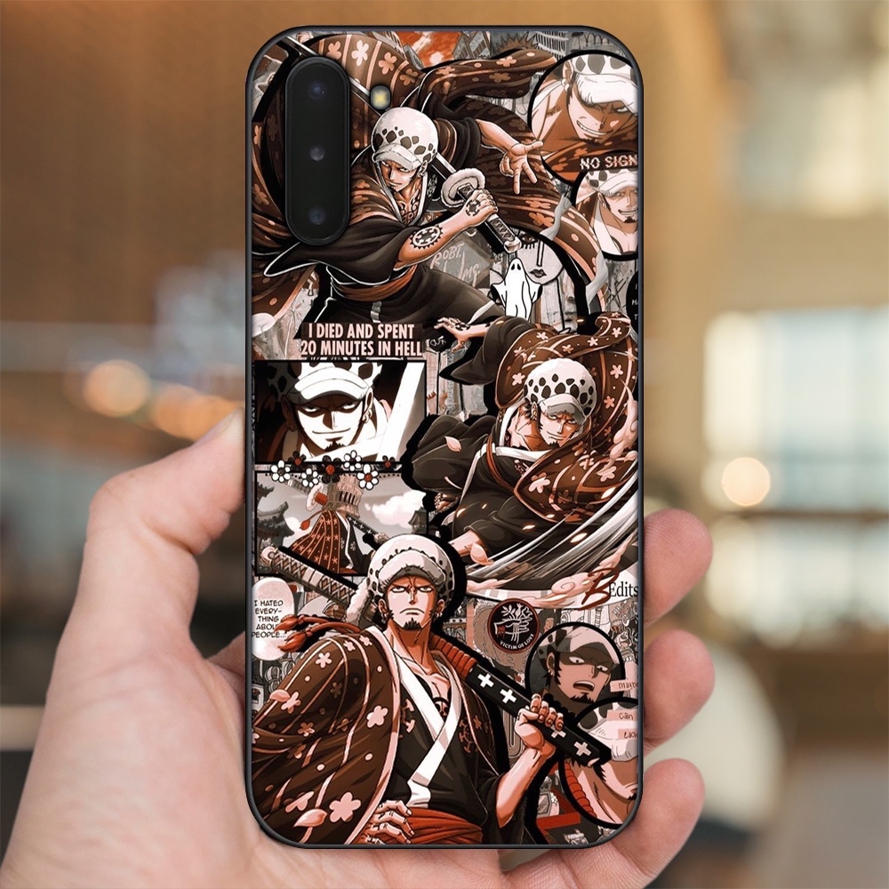 Ốp lưng Samsung Note 10 viền đen in hình Law One Piece