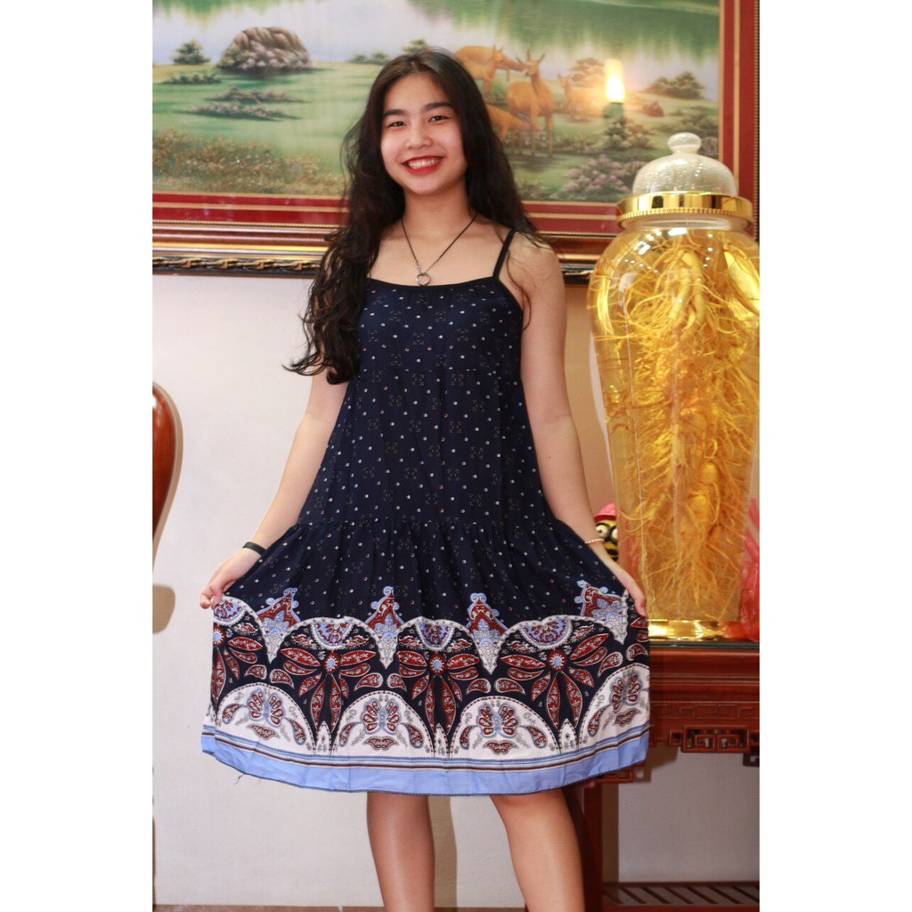 Váy Lanh 2 Dây Chất Mát Nhiều Mẫu Xinh Duyên Dáng