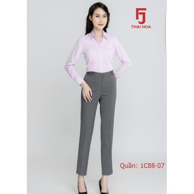 Quần tây Thái Hòa ống suông