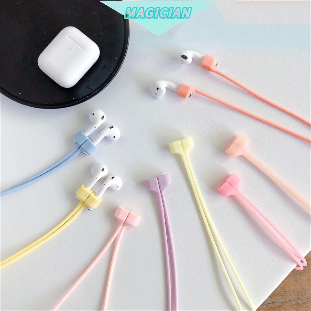 Magic Mới Dây Silicon Bảo Vệ Tai Nghe Chống Thất Lạc Nhiều Màu Sắc Thời Trang