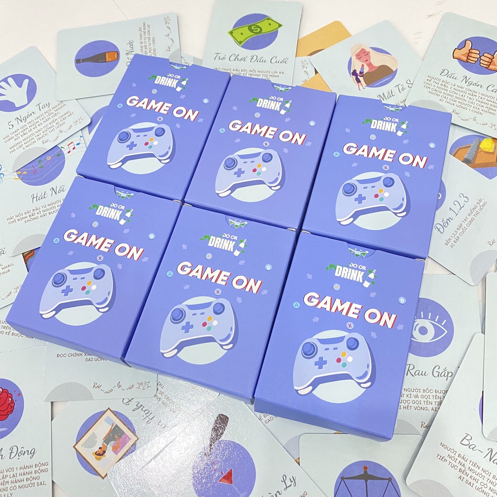 Bộ bài Drinking game Uống đê phiên bản "Trò Chơi" - Bài noc out cho các cặp đôi, đội nhóm giải trí cho bữa tiệc
