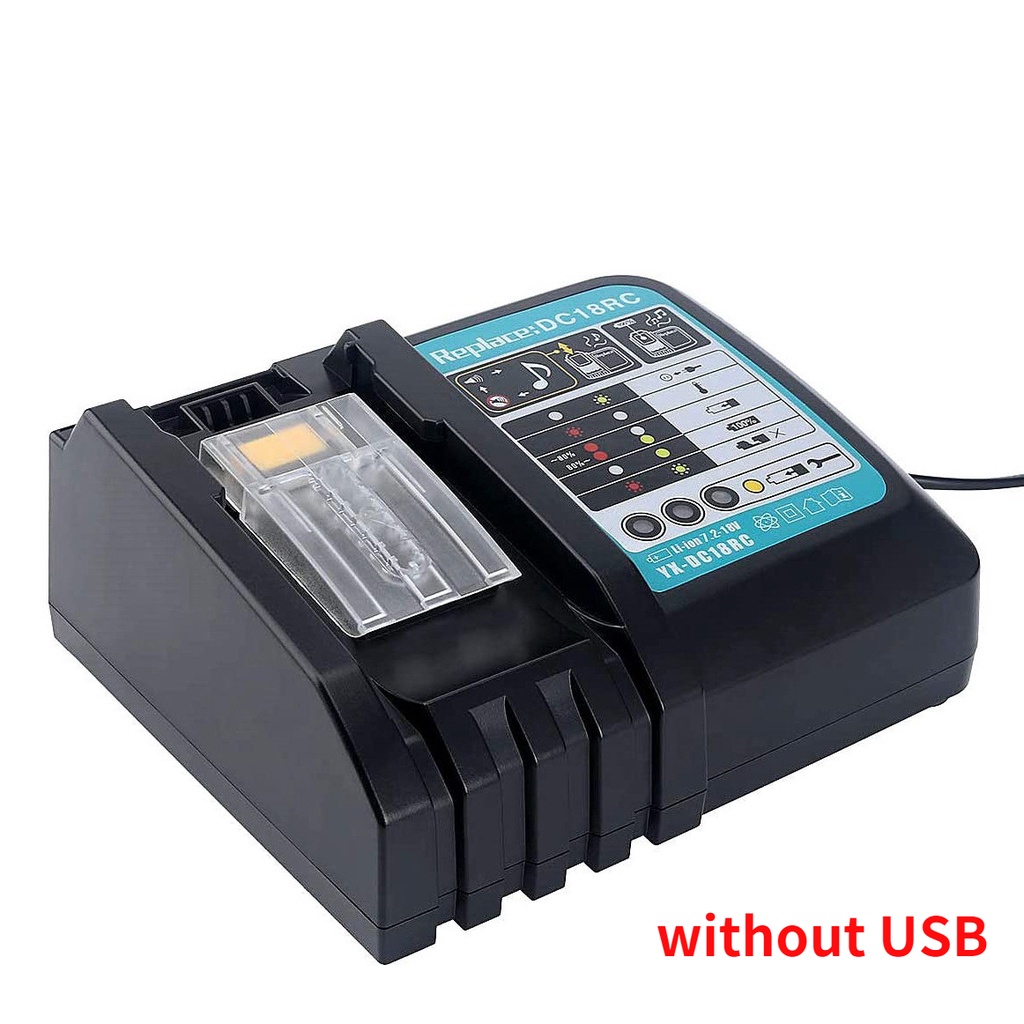 MAKITA Bộ Sạc Pin Li-ion 18V 14.4V BL1860 BL1850 BL1840 BL1830 BL1820 BL1415 BL1440 DC18RC 3A