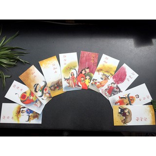 Bao lì xì tự thiết kế độc đáo cho tết tân sửu 2021- set 10 cái khác nhau