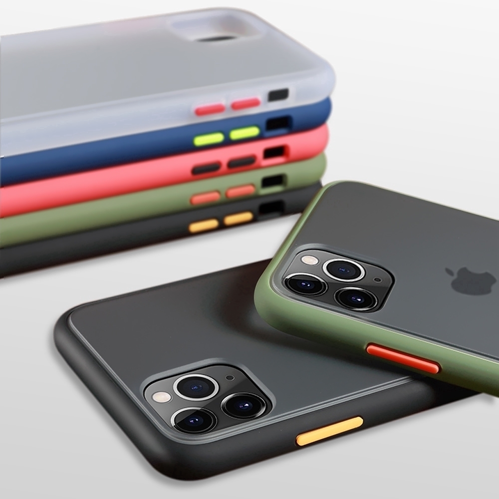 Ốp lưng TPU + PC trong suốt chống sốc cho iPhone11 Pro Max X XS Max XR 7 8 6 6s Plus