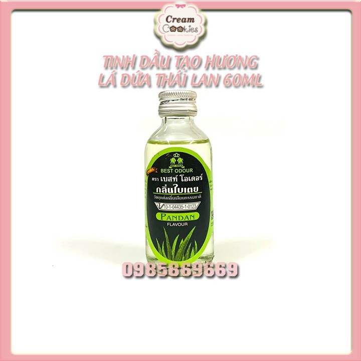 ✿✿✿Tinh Chất Thái Best Odour Dùng Cho Thực Phẩm Tạo Hương Lá Dứa Chai 60ml✿✿✿