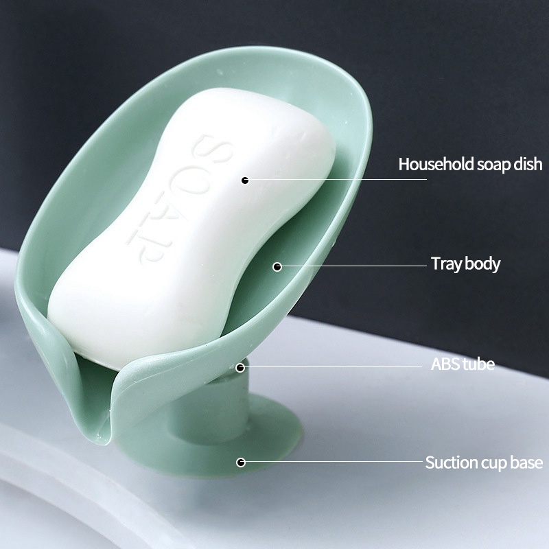 Giá Để Xà Phòng Ráo Nước Có Giác Hút Gắn Tường Không Cần Đục Lỗ Có Thể Tháo Rời Cho Nhà Tắm