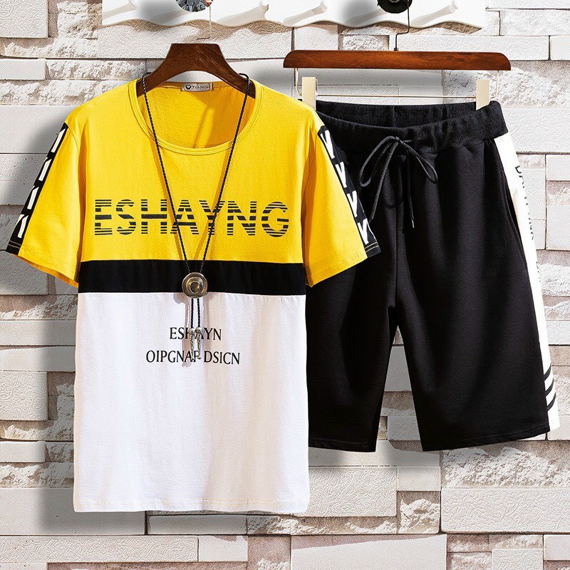 Đồ bộ nam nữ unisex mùa hè chất mè xịn co giãn 4 chiều thoáng mát (Eshay)