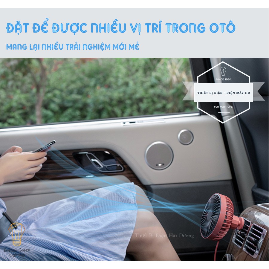 Quạt ÔTÔ Mini GXZ-F829,F-406 - Gắn Cửa Điều Hòa - 3 Chế Độ Gió - Xoay 360 Độ - Chân Cắm USB, Còn Có Thể Để Bàn Làm Việc