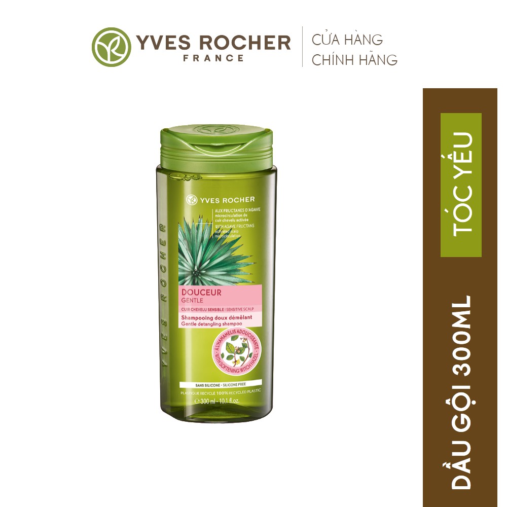 Dầu Gội Chăm Sóc Tóc Dịu Nhẹ Yves Rocher Gentle Delangling Shampoo 300ml