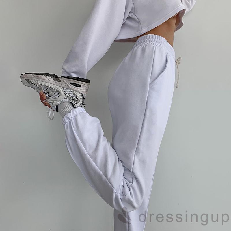 DRE-Women Casual Drawstring Solid Color Pants | BigBuy360 - bigbuy360.vn
