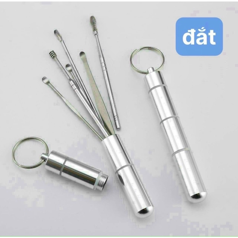 LẤY RÁY TAI 6 CHI TIẾT BẰNG THÉP KHÔNG GỈ MỚI
