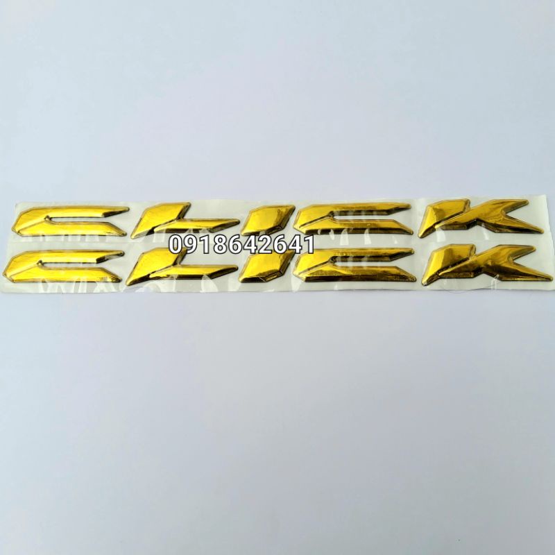 Bộ tem chữ Click 110 thái nhựa dẻo như zin