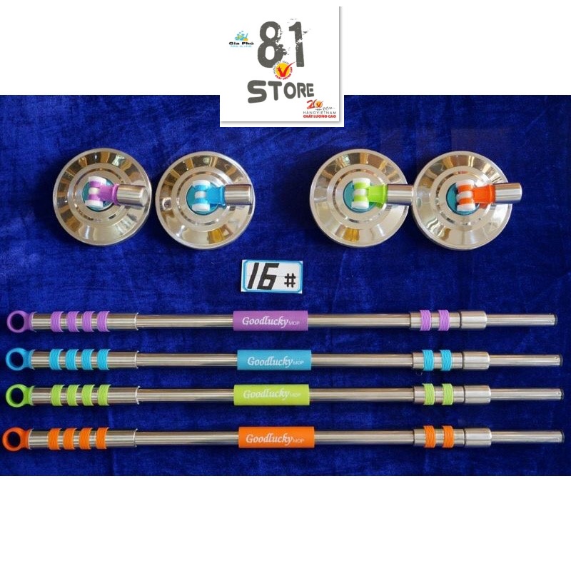 Cây lau nhà GOODLUCKY Thái Lan inox đặc cao cấp TL-999 Gia Phú