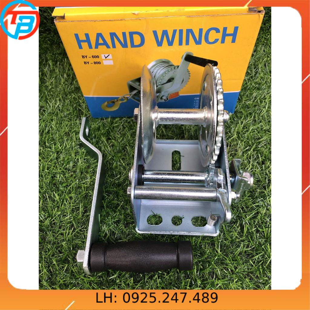 Tời quay tay 600lbs _270kg CÁP THÉP Thái Bình Vina