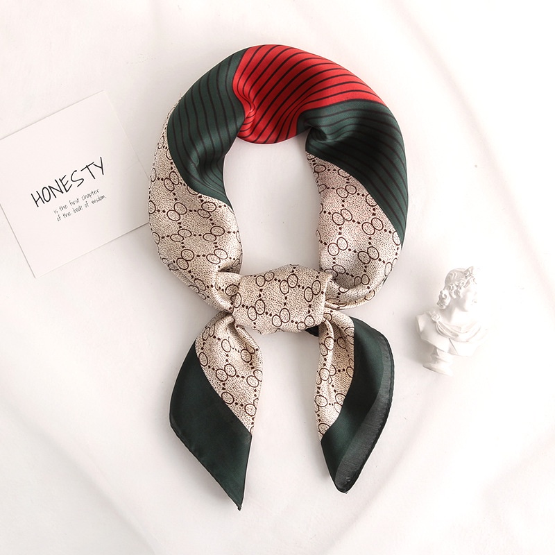 Khăn Lụa Satin Vuông 70cm Phong Cách Hồi Giáo Mùa Xuân Hè Mới WJ1026-79